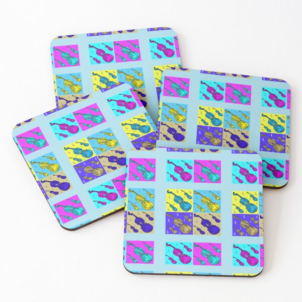 Item preview, Multi-color Violin Sticker Pack designed and sold by ThisNThatImages.