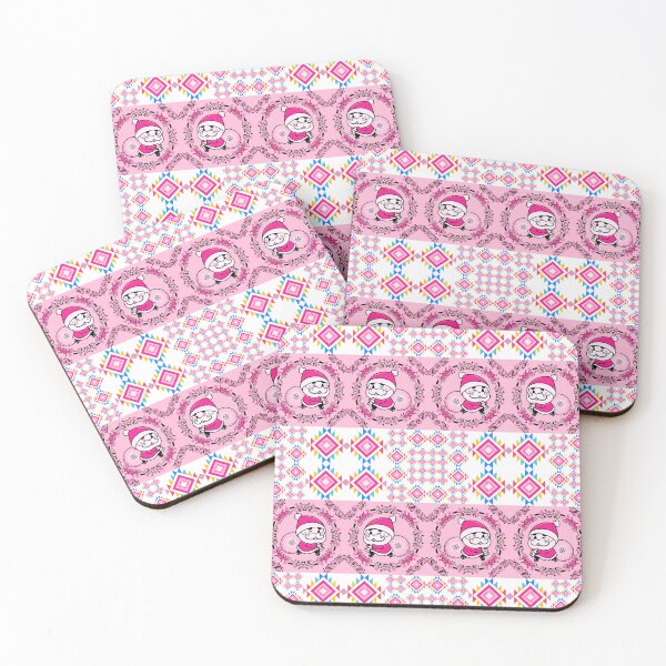 Item preview, The Happy Santa in Seamless Pink Square Love Theme designed and sold by MyMemoriesArts.