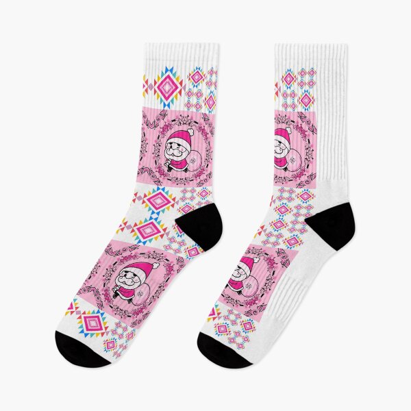 Item preview, The Happy Santa in Seamless Pink Square Love Theme designed and sold by MyMemoriesArts.