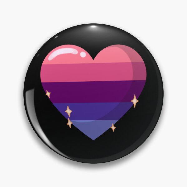 Item preview, Omnisexual heart sticker  designed and sold by BreakTheBinary.