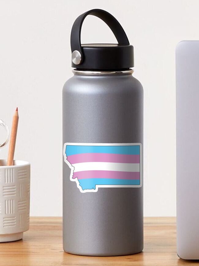 Thumbnail 1 of 3, Sticker, Montana Trans Pride designed and sold by Gayesthetic.