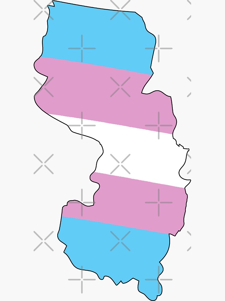 Thumbnail 3 of 3, Sticker, New Jersey Trans Pride designed and sold by Gayesthetic.
