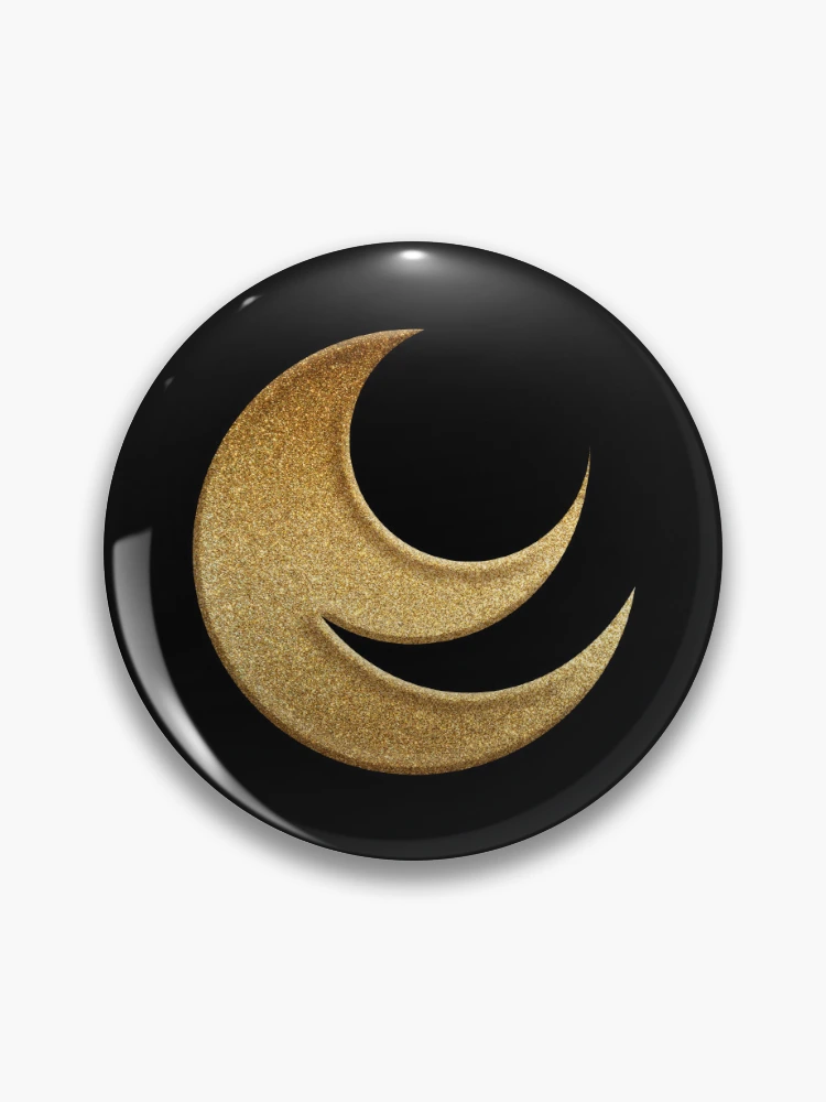 Hiroshima Prefecture Symbol in Gold Faux