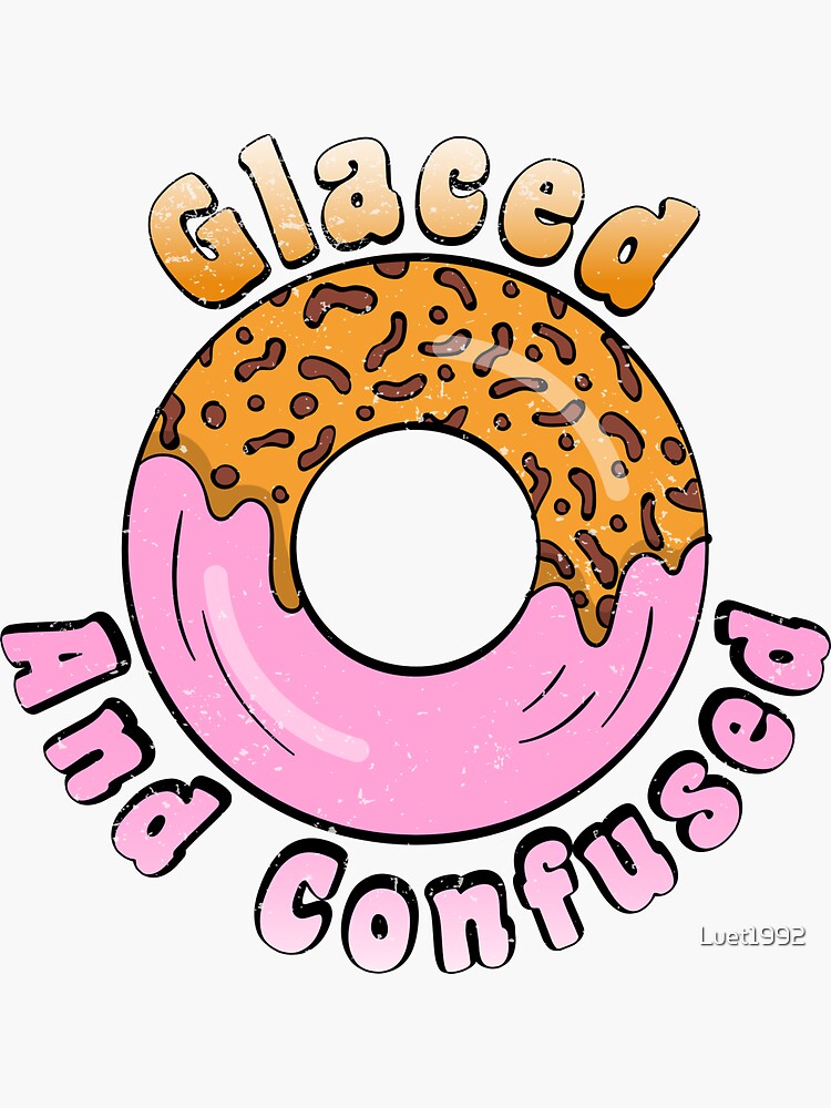 "Donut Spruch Doughnut Chocolate Pastry Candy" Sticker by Luet1992