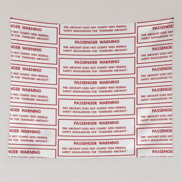 Item preview, passenger warning designed and sold by HunterDDND.