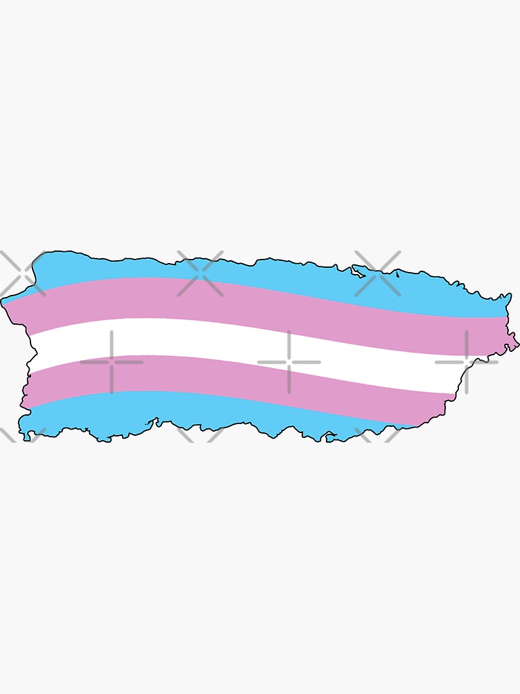 Thumbnail 3 of 3, Sticker, Puerto Rico Trans Pride designed and sold by Gayesthetic.