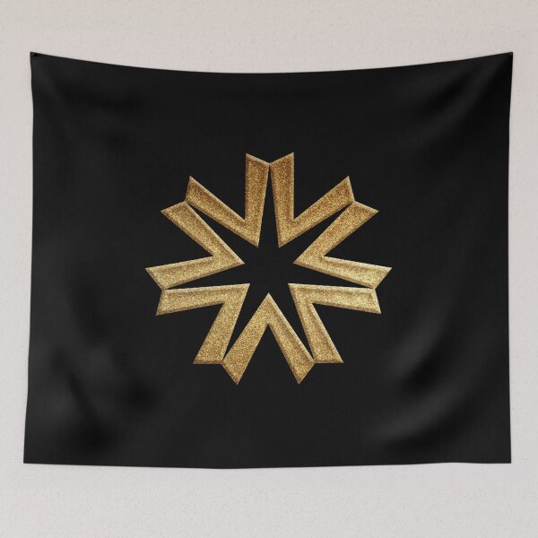 Item preview, Hokkaido Prefecture Symbol in Gold Faux designed and sold by Takeda-art.