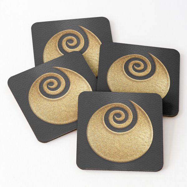 Item preview, Ibaraki Prefecture Symbol in Gold Faux designed and sold by Takeda-art.