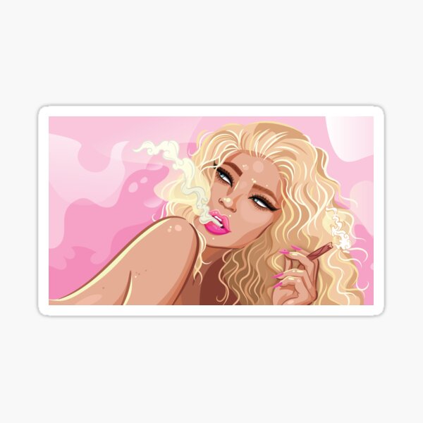 Smokin' Kylie Sticker