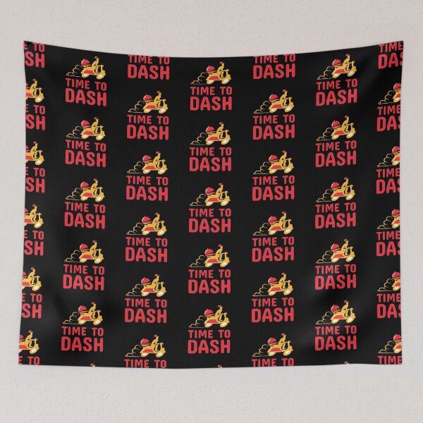 Item preview, Time To Dash Door Dasher Red Font | Food Driver Service Appreciation designed and sold by deliverylife.