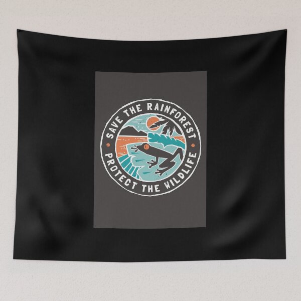 Item preview, Save the Rainforest, Protect the Wildlife Poster designed and sold by Bishove58.