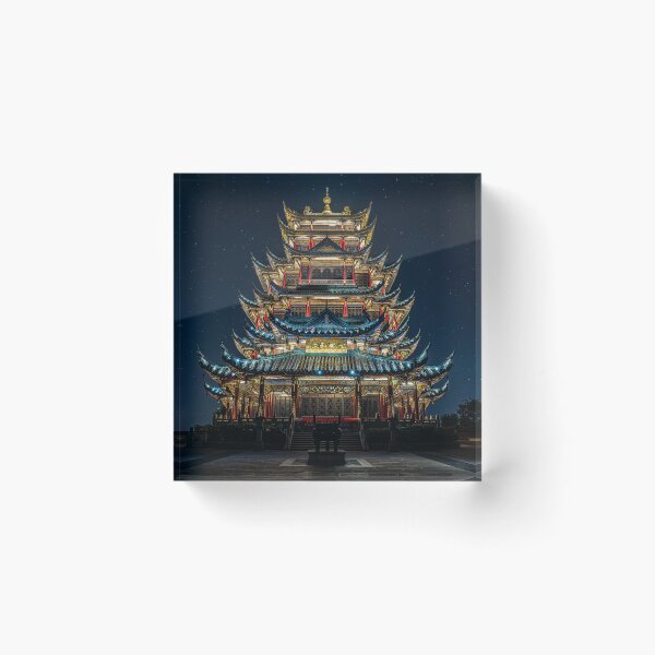 Item preview, China Temple in the night.  designed and sold by LOJIQ.