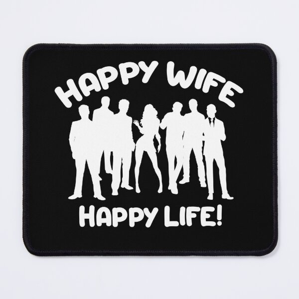 Item preview, Hotwife Swinger Lifestyle Happy Wife Happy Life - many boyfriends! For dark colors. designed and sold by swingersshop.
