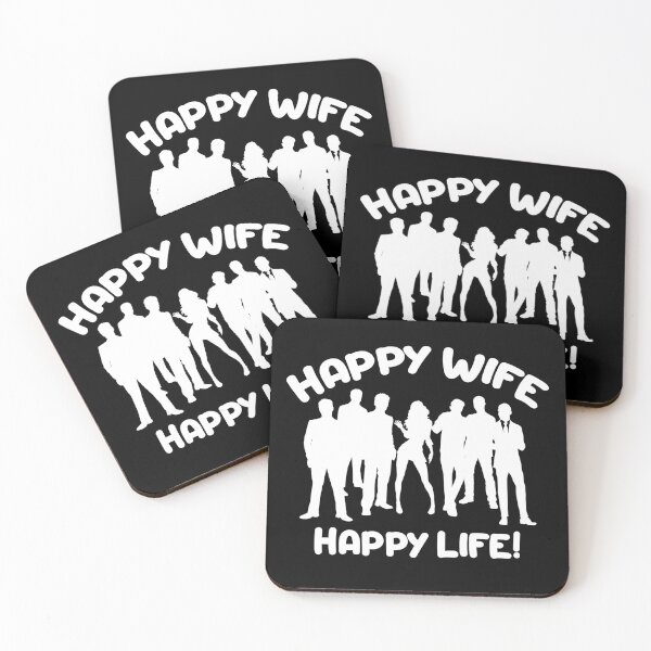 Item preview, Hotwife Swinger Lifestyle Happy Wife Happy Life - many boyfriends! For dark colors. designed and sold by swingersshop.