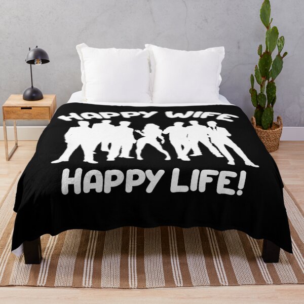 Item preview, Hotwife Swinger Lifestyle Happy Wife Happy Life - many boyfriends! For dark colors. designed and sold by swingersshop.
