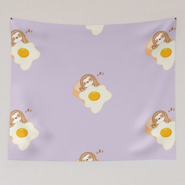 Item preview, Cute Fried Egg on Toast Sloth  designed and sold by theslothinme.