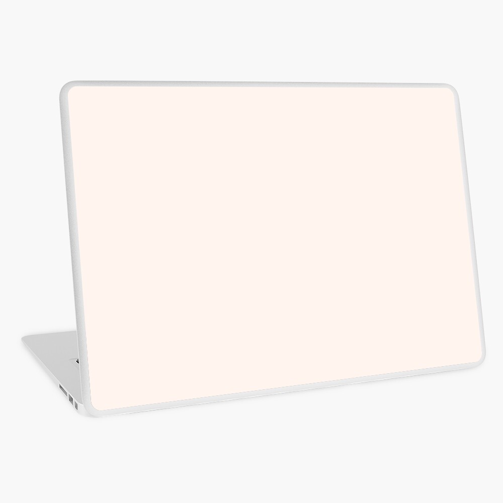 PLAIN SOLID SEA SHELL NEUTRAL - 100 SHADES OF NEUTRAL TONES ON OZCUSHIONS Laptop Skin