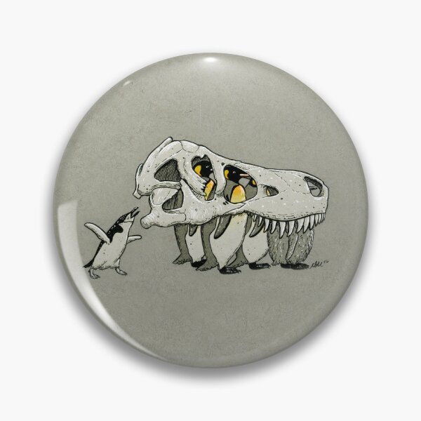 Item preview, Tyrannosaurus Skull Penguins designed and sold by Natalie Metzger.