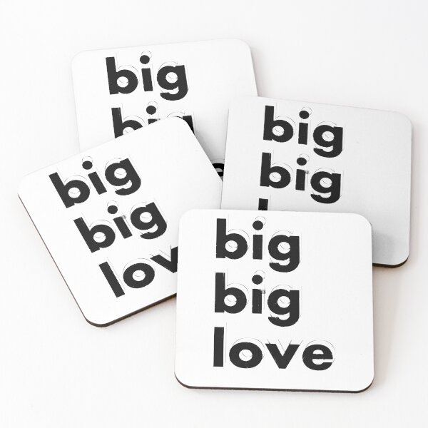 Item preview, Big Big Love Design Black Text Shirt designed and sold by OrtizCarson.