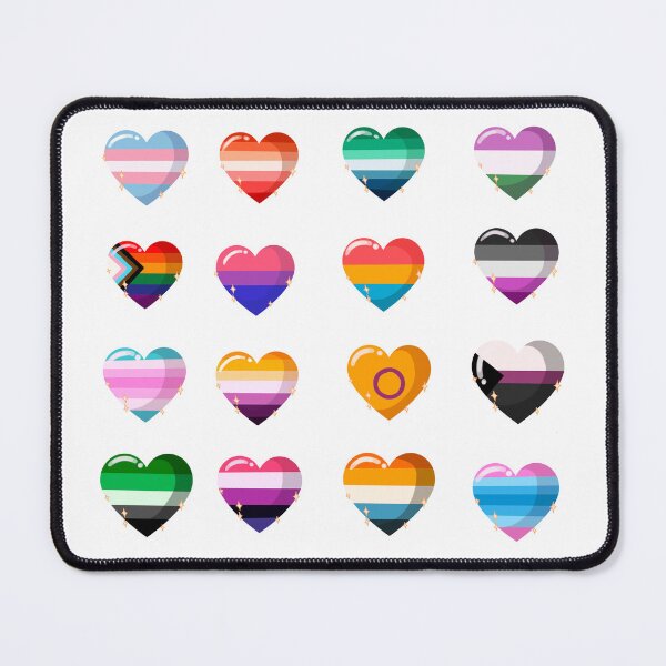 Item preview, Pride hearts sticker pack designed and sold by BreakTheBinary.
