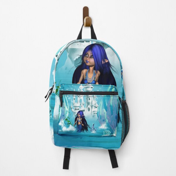 Item preview, Little mermaid with fantasy flowers designed and sold by nicky2342.