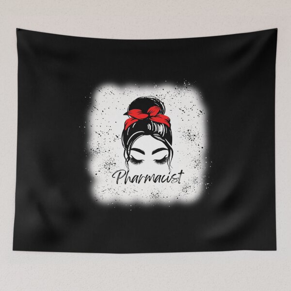 Item preview, pharmacist messy bun designed and sold by Hey-Nice-Shirt.
