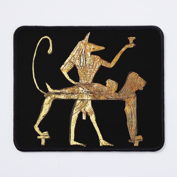 Item preview, Anubis mummifying a body. (Distressed gold) designed and sold by DotorEaon.