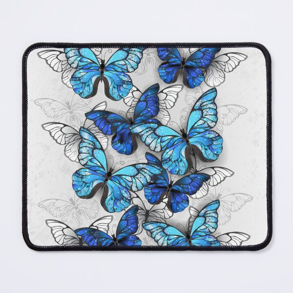 Item preview, Composition of White and Blue Butterflies designed and sold by Blackmoon9.