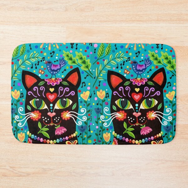 Item preview, Black Cat in the Garden designed and sold by Soozie Wray.