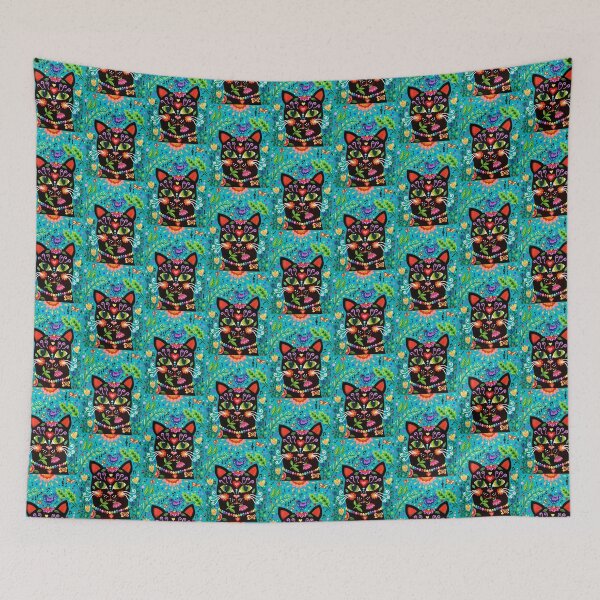 Item preview, Black Cat in the Garden designed and sold by Soozie Wray.