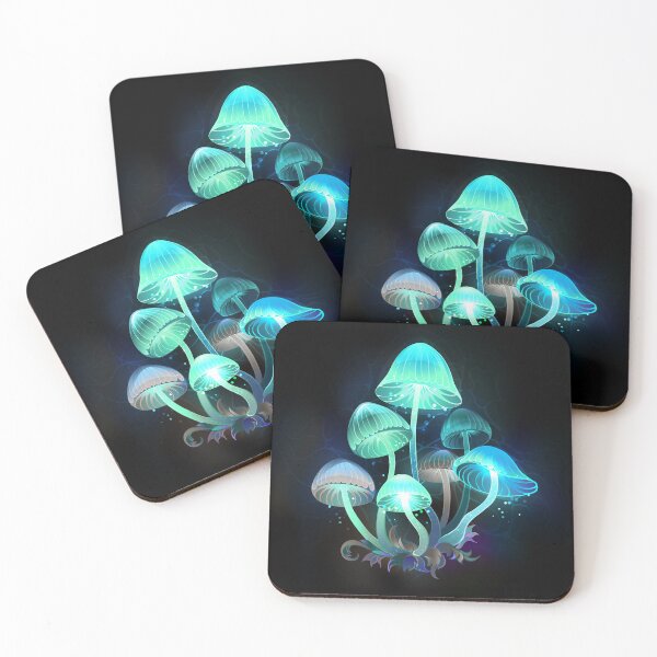 Item preview, Glowing Blue Toadstools designed and sold by Blackmoon9.