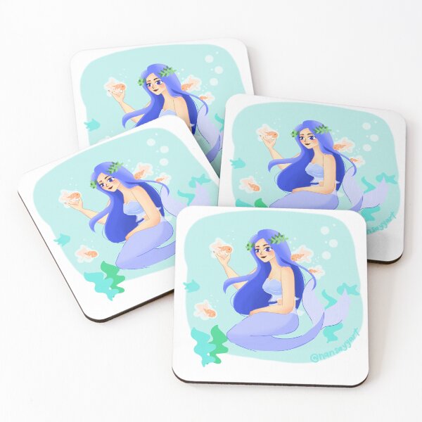 Item preview, Mermaid and fish designed and sold by Nansdesk.