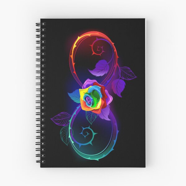Item preview, Bright Infinity with Rainbow Rose designed and sold by Blackmoon9.