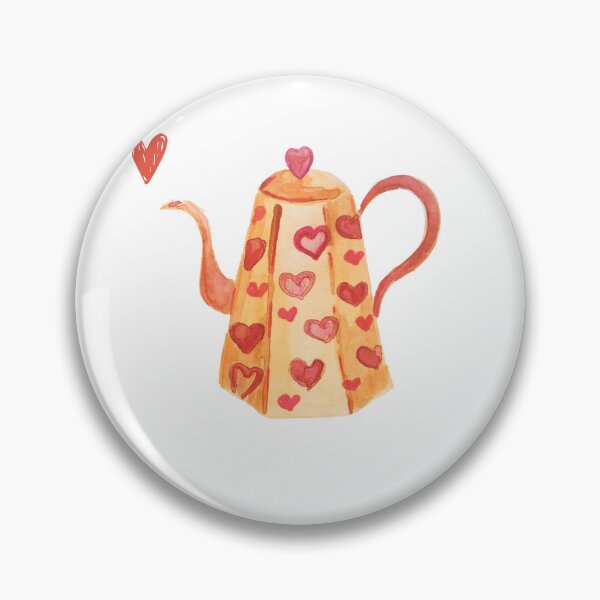 Item preview, Hearts on a Coffee Pot! Tea Time! designed and sold by Parparaway.