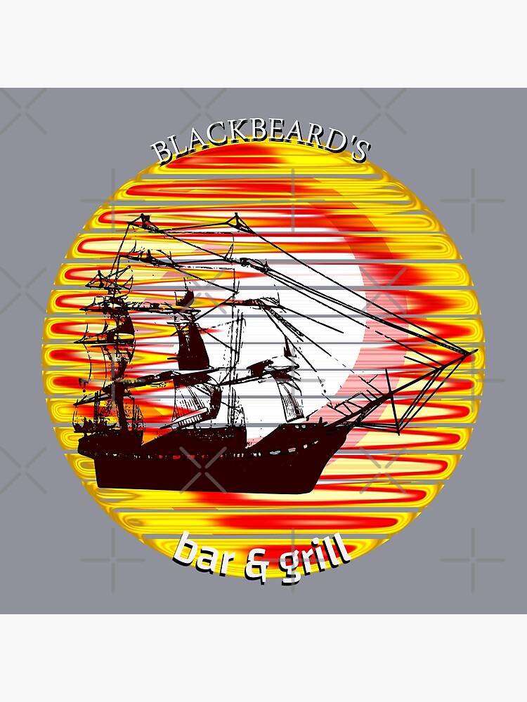 "blackbeard's bar and grill" Poster for Sale by frendyart | Redbubble