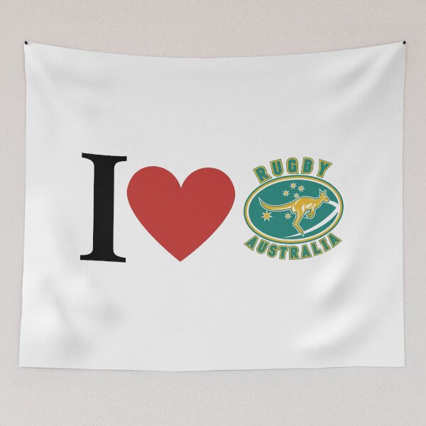 Item preview, I Love Aussie Rugby designed and sold by freedom4life.