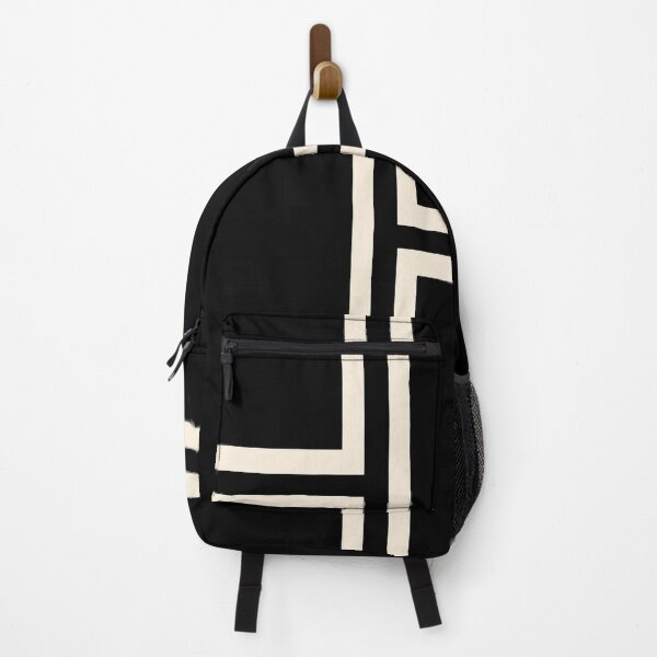Item preview, Strong Deco - Minimalist Geometric Pattern in Almond Cream and Black designed and sold by kierkegaard.