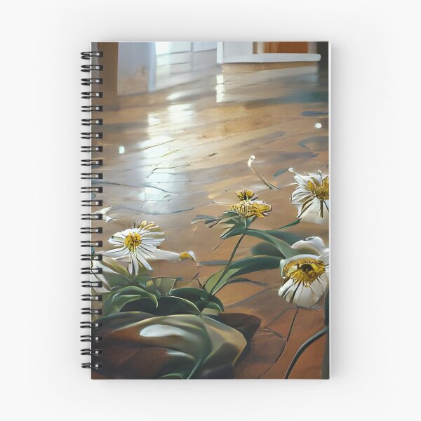Item preview, Daisies push through the floor, AI Art designed and sold by TwoMilesBlue.