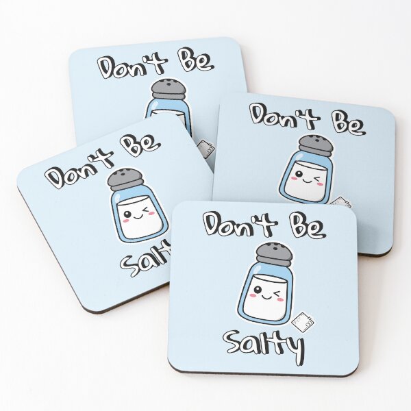 Item preview, Don't Be Salty Kawaii Salt Shaker designed and sold by Disocodesigns.