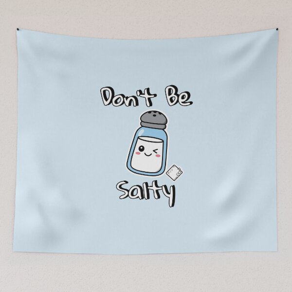 Item preview, Don't Be Salty Kawaii Salt Shaker designed and sold by Disocodesigns.