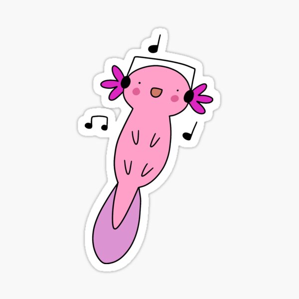 Vista previa del artículo con la obra «Auriculares Axolotl», diseñado y vendido por SaradaBoru.