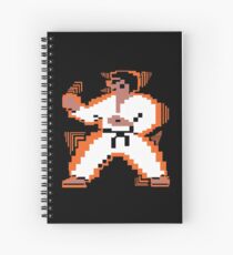Moving Karate Kid Design Spiral Notebook