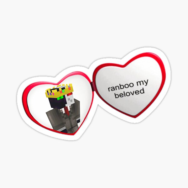 Ranboo Love Sticker By Forestees Redbubble