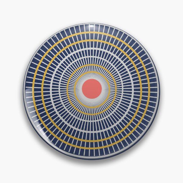 Item preview, Colorful circles on dark blue seamless pattern designed and sold by colorofmagic.