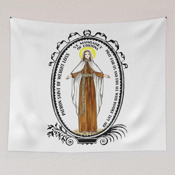 Item preview, Saint Margaret of Cortona Patron Of Weight Loss designed and sold by myaltar.