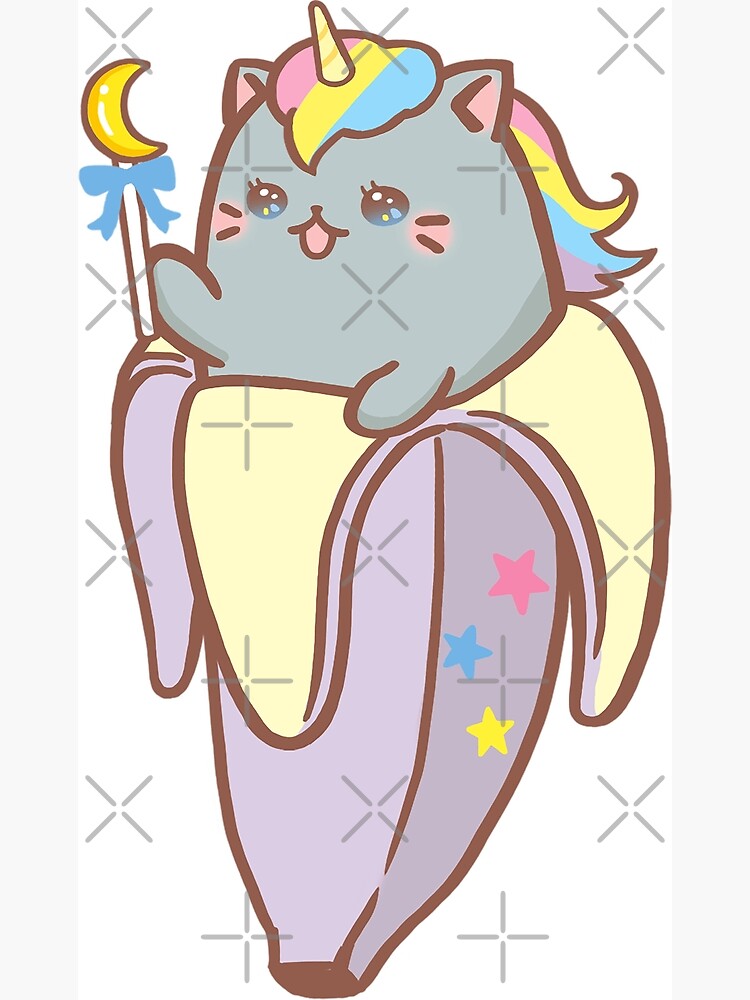 "[Premium Edition] Rainbow Banana Cat" Poster for Sale by