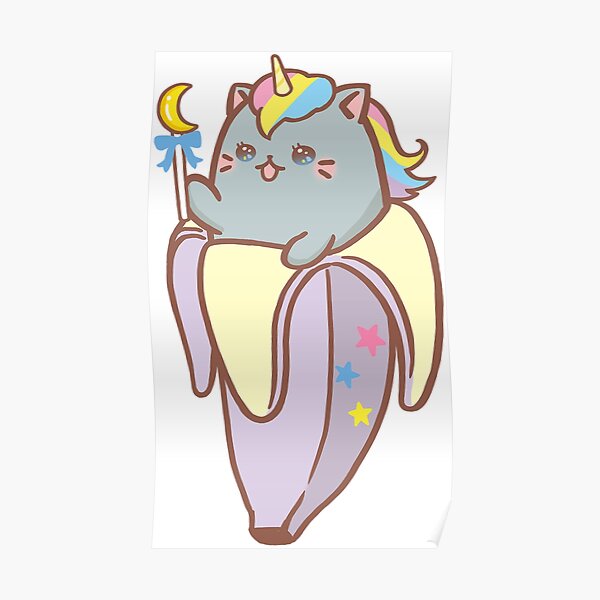 "[Premium Edition] Rainbow Banana Cat" Poster for Sale by