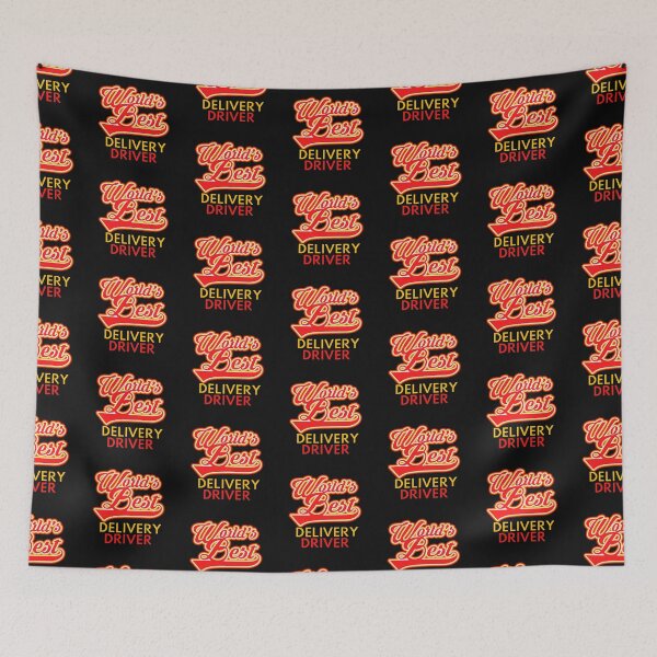 Item preview, Retro Font Worlds Best Delivery Driver Red x Gold | Delivery Driver Service Appreciation designed and sold by deliverylife.
