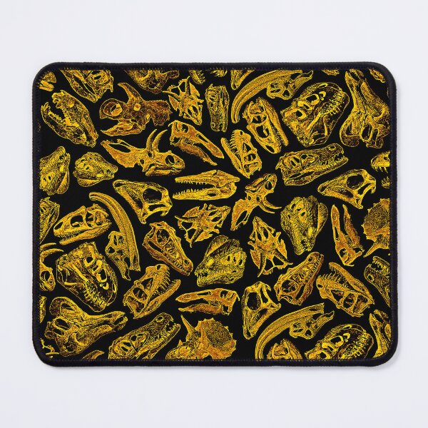 Item preview, Paleontology Dream III Dinosaur Skulls Pattern GOLD designed and sold by GrandeDuc.