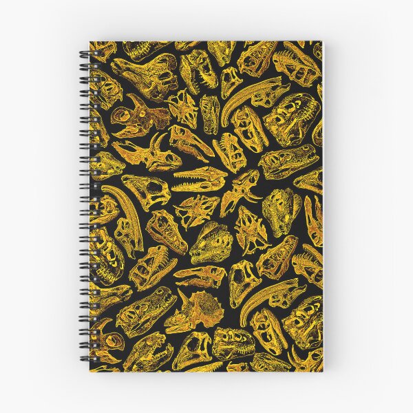 Item preview, Paleontology Dream III Dinosaur Skulls Pattern GOLD designed and sold by GrandeDuc.